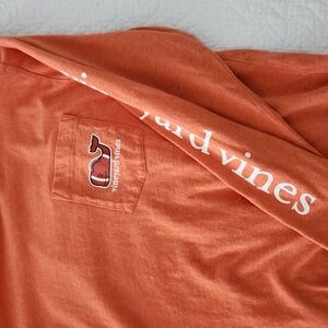 Vineyard Vines Mens Long Sleeve Tee Football